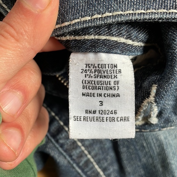 Wallflower Juniors size 3 Bling Straight Leg Jean - Picture 4 of 4